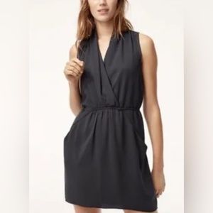 Aritzia Wilfred Sabine Faux Wrap Mini Dress with Pockets, Size M